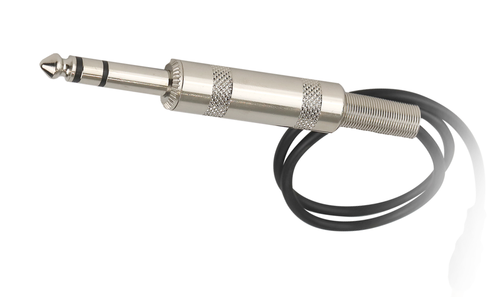 Кабель для преобразования стереофонического телефонного разъема TRS-6,35 мм