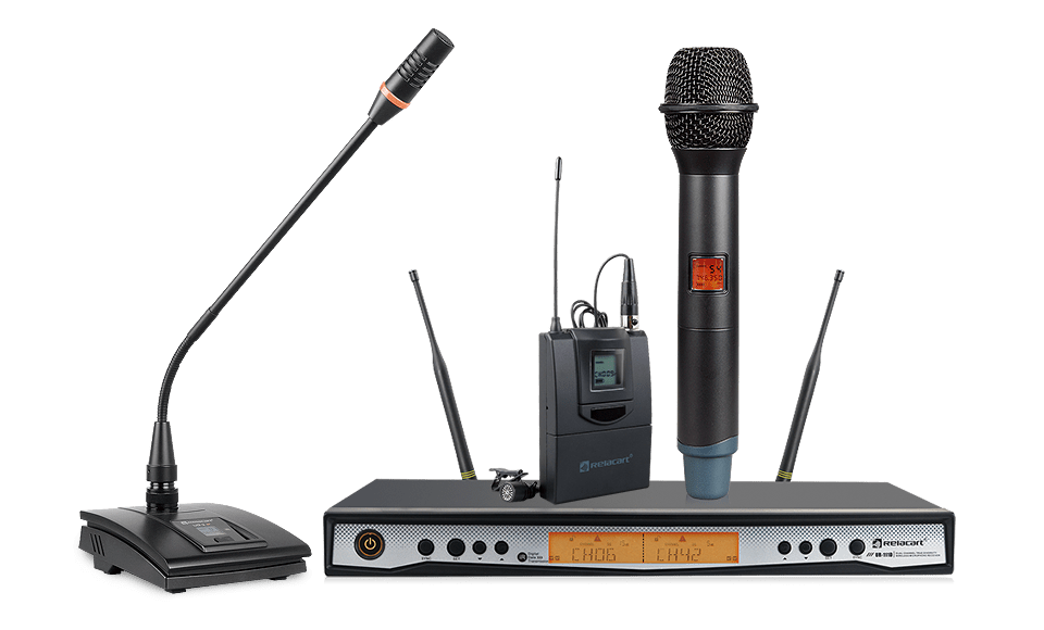 Двухканальная разнесенная беспроводная микрофонная система
