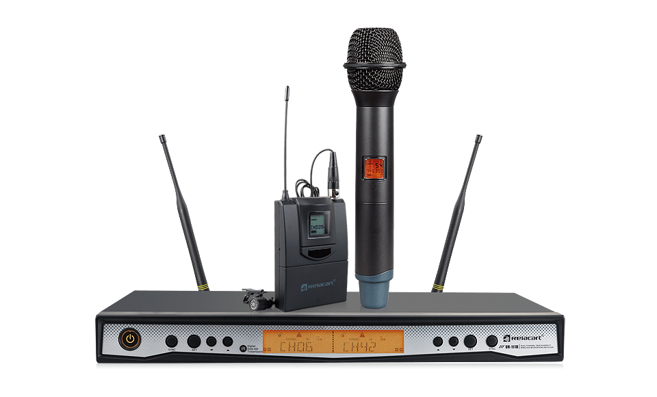 Двухканальная разнесенная беспроводная микрофонная система