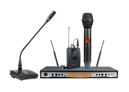 Двухканальная разнесенная беспроводная микрофонная система
