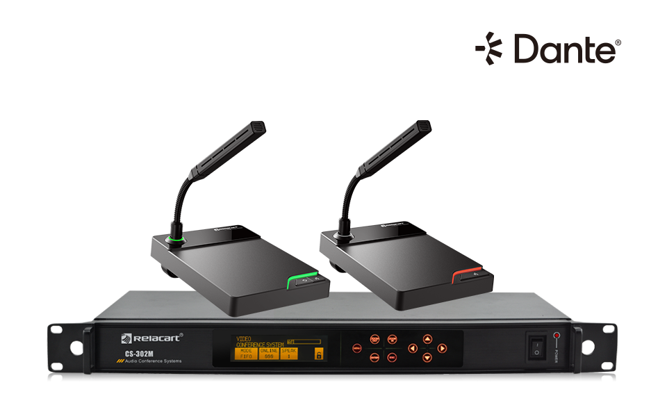 Система конференц-связи и обсуждения с сетевым интерфейсом Dante