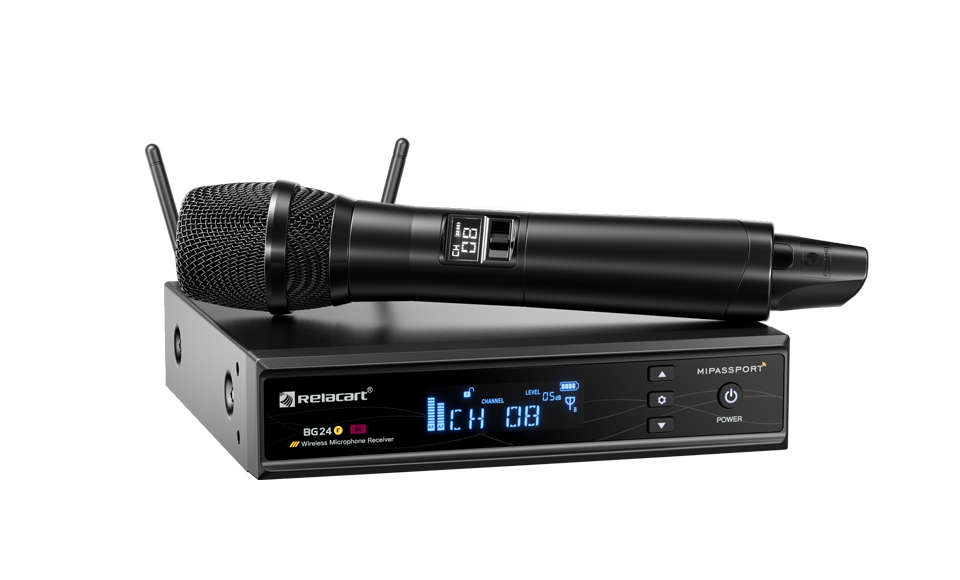 Одноканальная беспроводная микрофонная система с тройным разнесением 2.4G