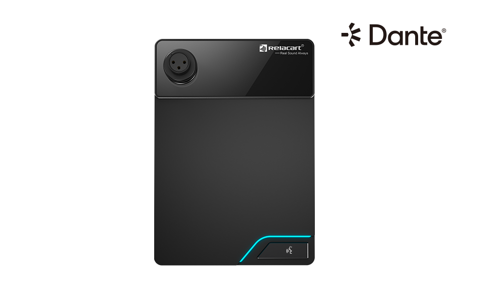 Настольная подставка для микрофона с сетевым выходом Dante