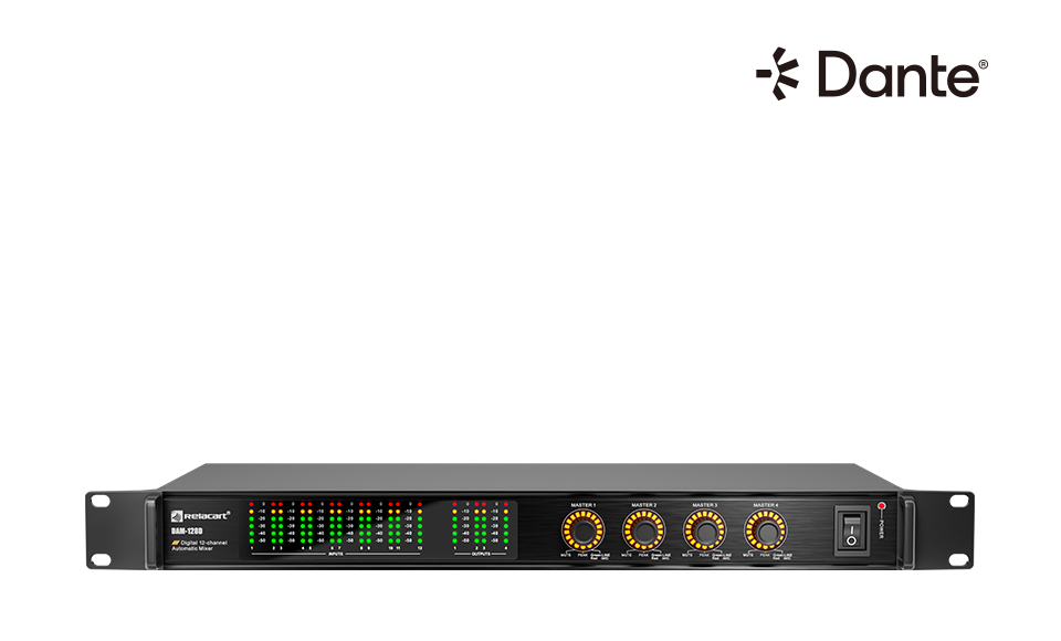 12-канальный цифровой автоматический микшер с интерфейсом Dante