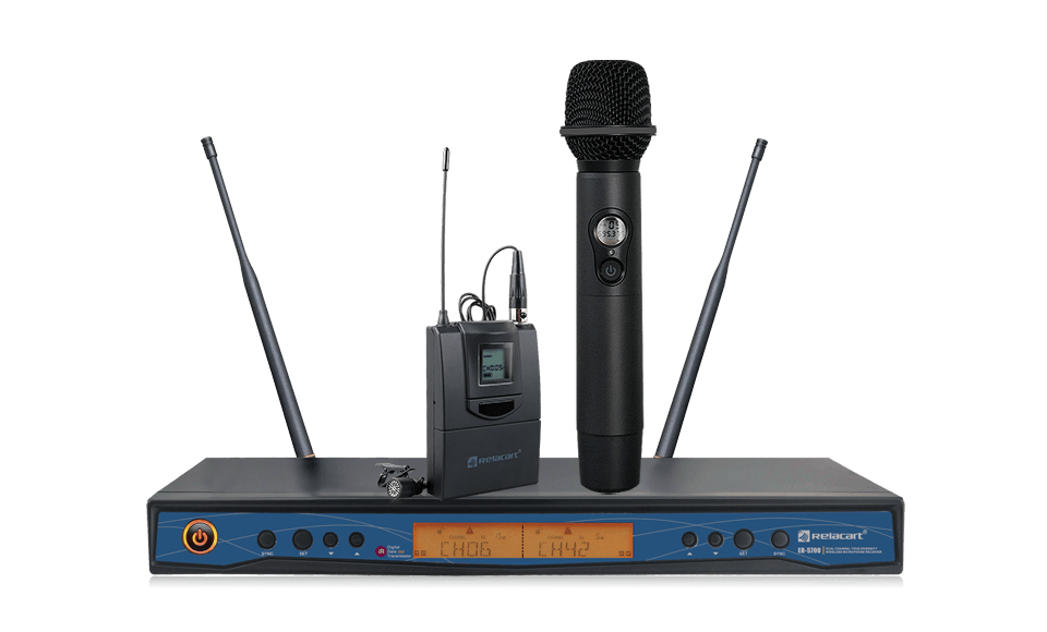 Двухканальная беспроводная микрофонная система