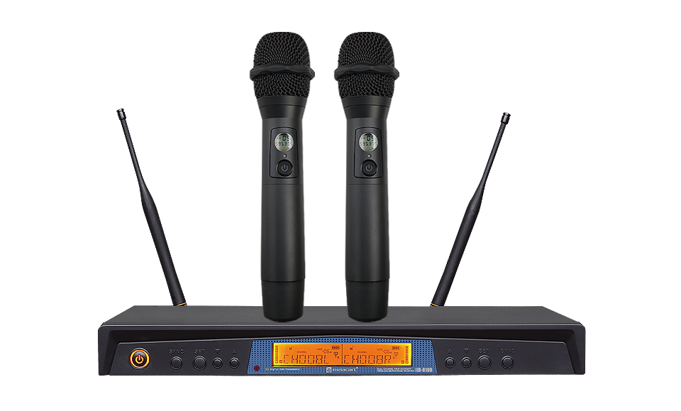 Двухканальная беспроводная микрофонная система