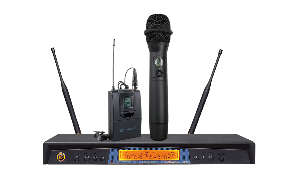 Двухканальная беспроводная микрофонная система