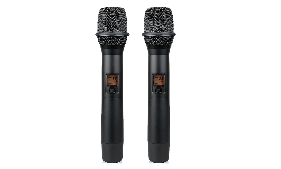 Сверхвысокочастотная двухканальная беспроводная микрофонная система