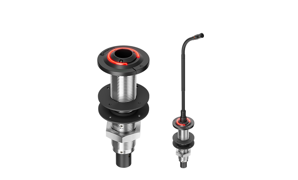 Гнездо для скрытого монтажа микрофона с логическим вводом-выводом