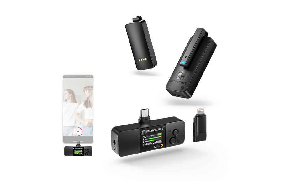 Двухканальная Мини-беспроводная микрофонная система