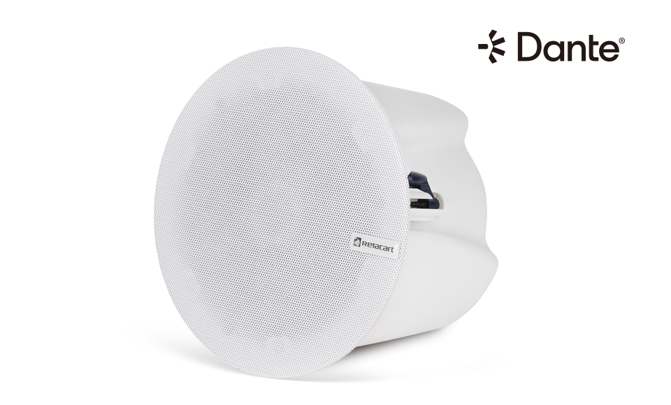 Потолочный коаксиальный громкоговоритель с поддержкой Dante 6.25"