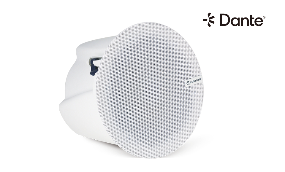 Потолочный коаксиальный громкоговоритель с поддержкой Dante 6.25"