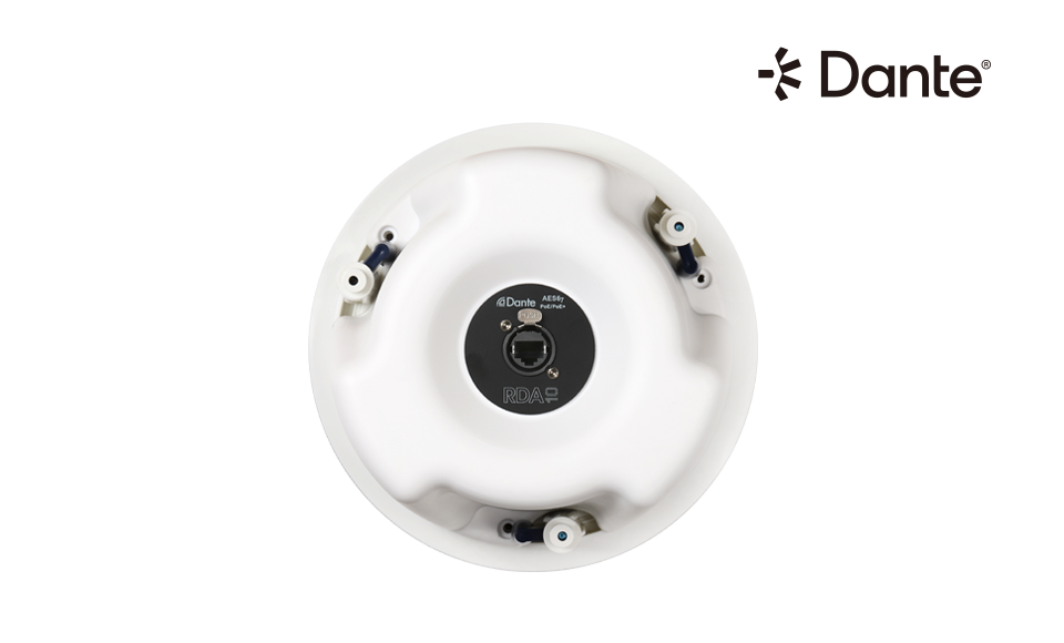 Потолочный коаксиальный громкоговоритель с поддержкой Dante 6.25"