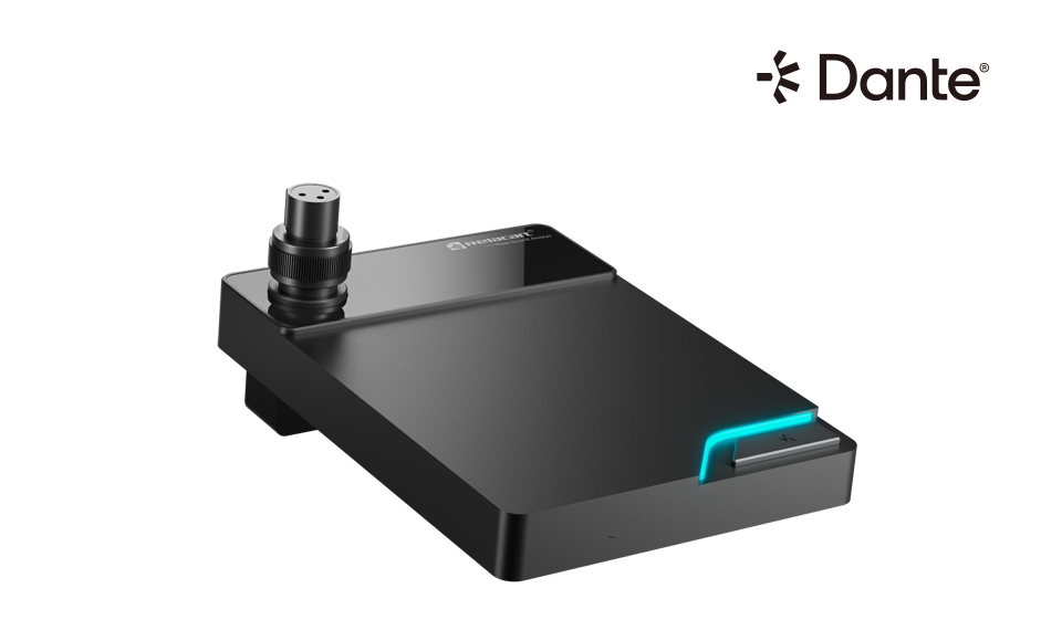 Настольная подставка для микрофона с сетевым выходом Dante