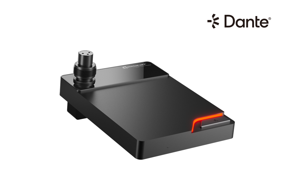 Настольная подставка для микрофона с сетевым выходом Dante