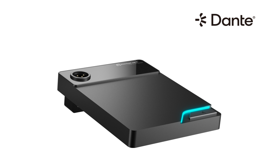 Настольная подставка для микрофона с сетевым выходом Dante