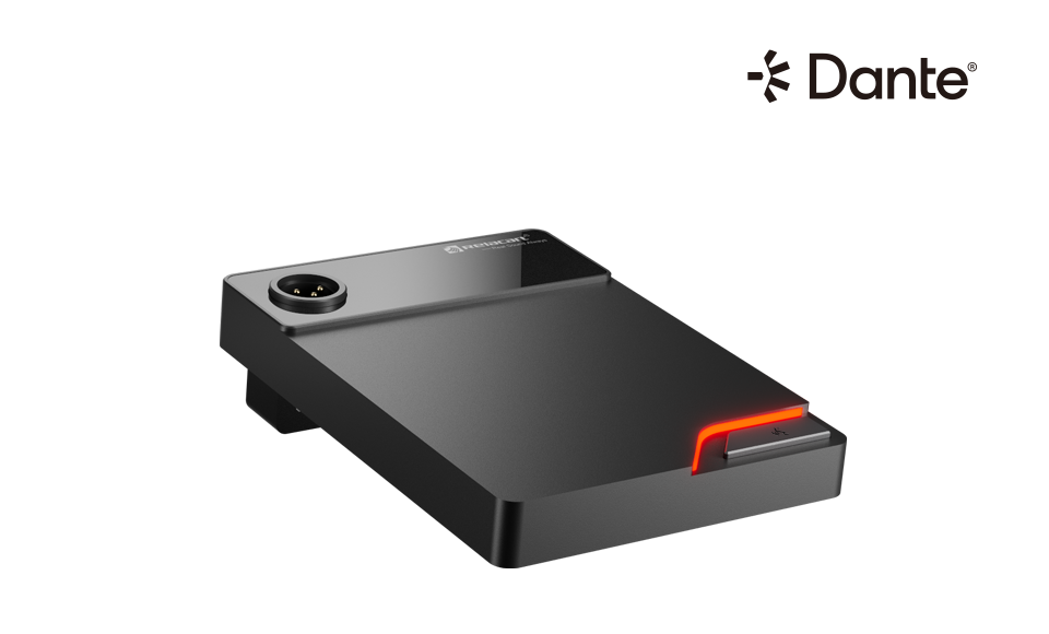 Настольная подставка для микрофона с сетевым выходом Dante