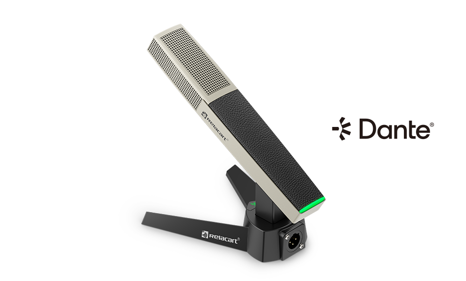 Настольный микрофон с сетевым выходом Dante