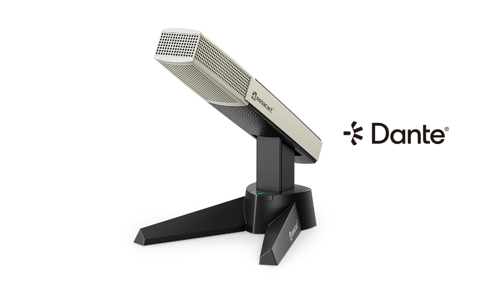 Настольный микрофон с сетевым выходом Dante