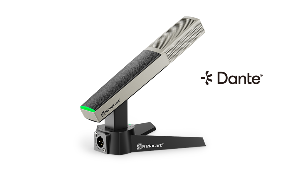 Настольный микрофон с сетевым выходом Dante
