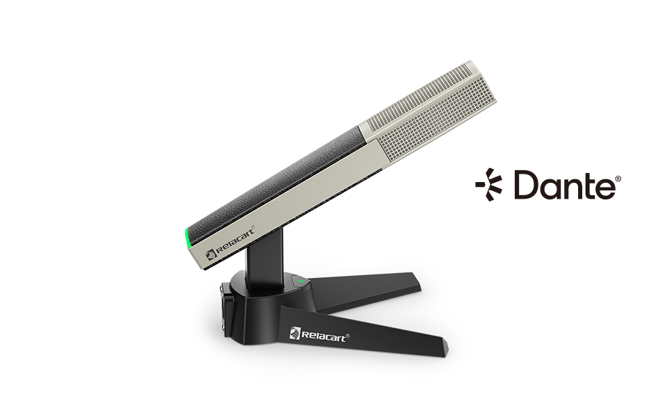 Настольный микрофон с сетевым выходом Dante