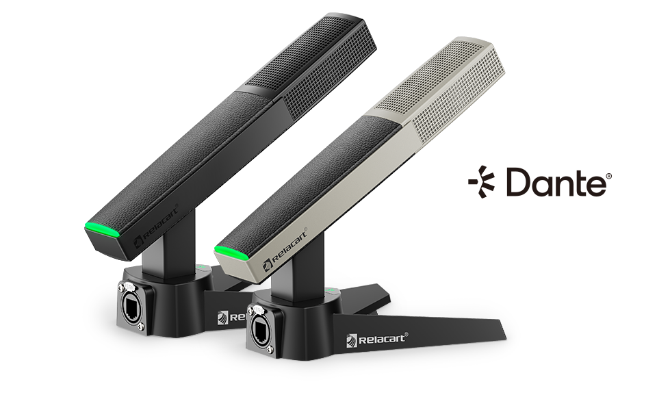 Настольный микрофон с сетевым выходом Dante