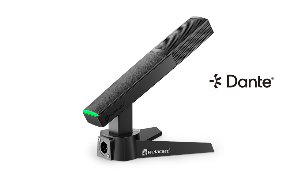 Настольный микрофон с сетевым выходом Dante