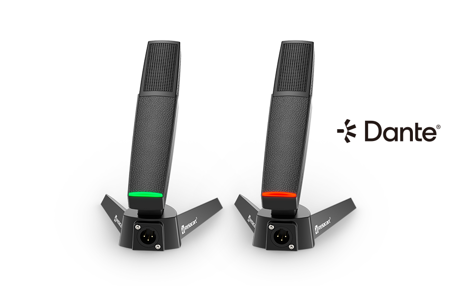 Настольный микрофон с сетевым выходом Dante