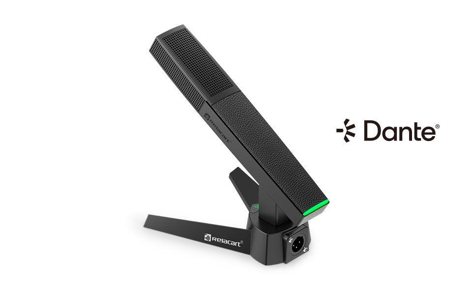 Настольный микрофон с сетевым выходом Dante