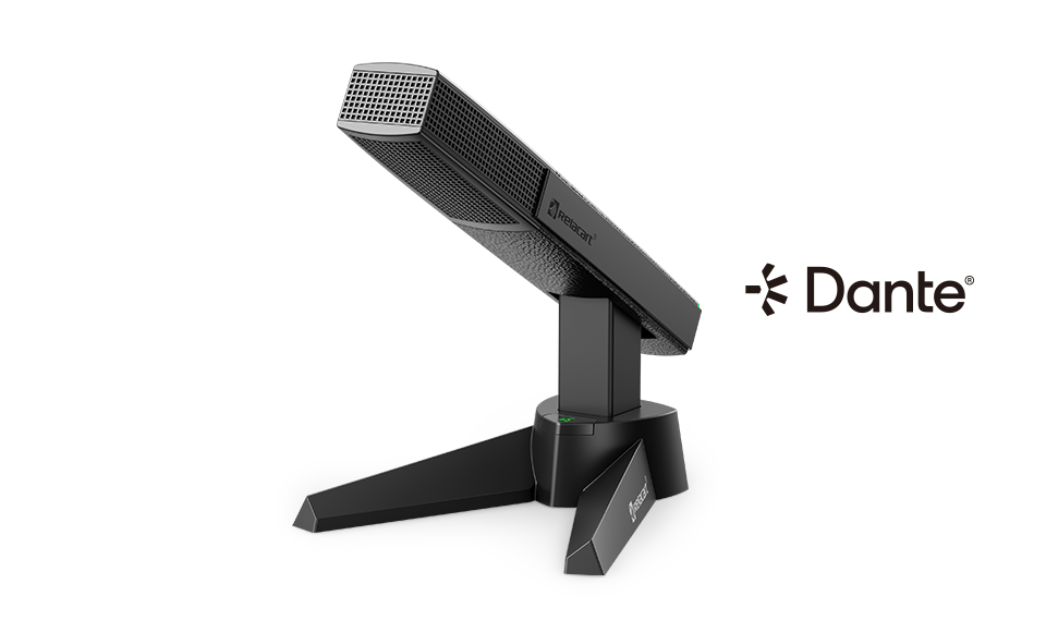 Настольный микрофон с сетевым выходом Dante