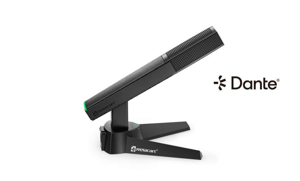 Настольный микрофон с сетевым выходом Dante