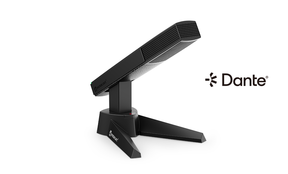 Настольный микрофон с сетевым выходом Dante