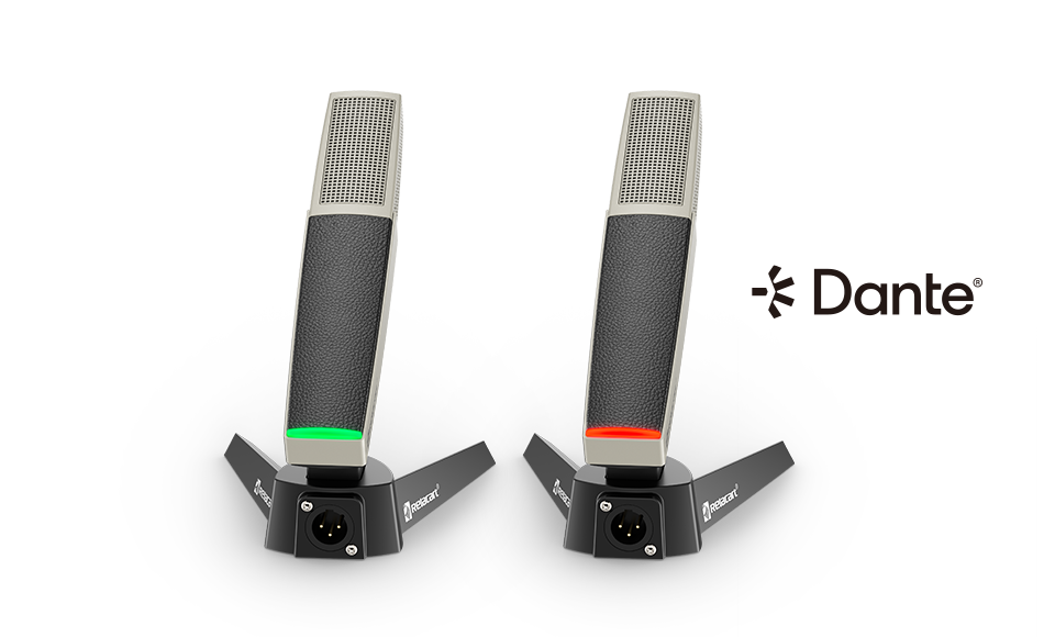Настольный микрофон с сетевым выходом Dante