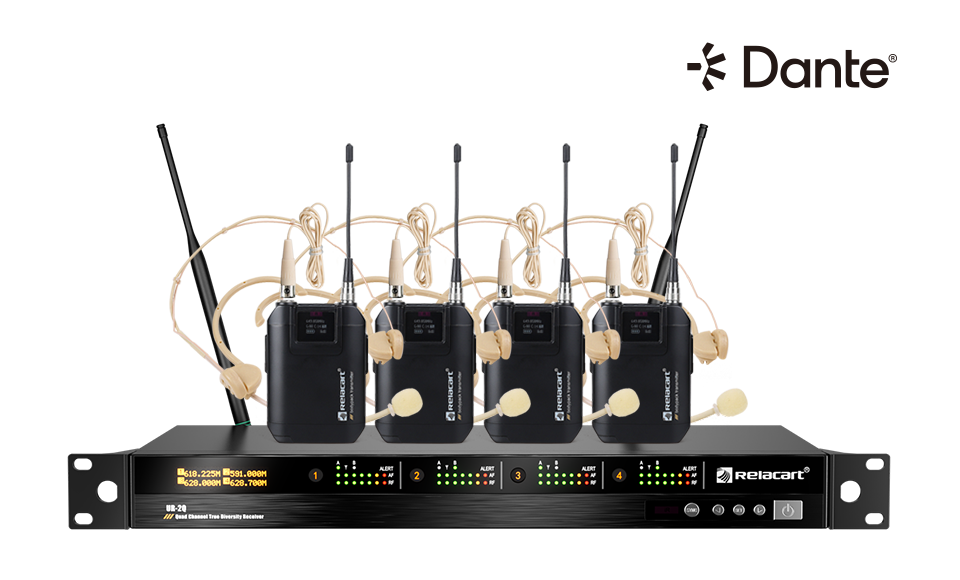 Четырехканальная широкополосная беспроводная микрофонная система True Diversity с частотой 130 МГц