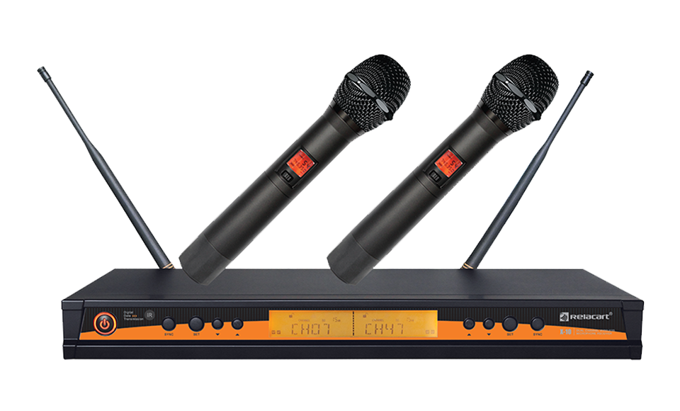 Сверхвысокочастотная двухканальная беспроводная микрофонная система