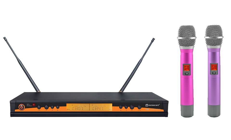 Сверхвысокочастотная двухканальная беспроводная микрофонная система